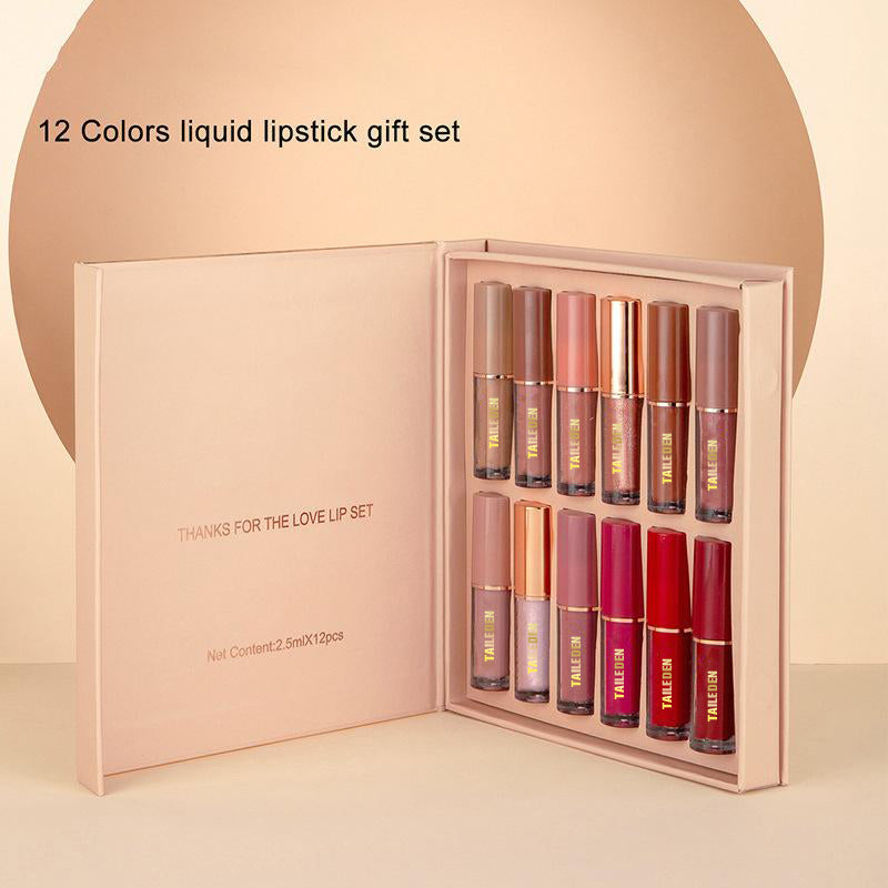 12-Color Liquid Lipstick Gift Set