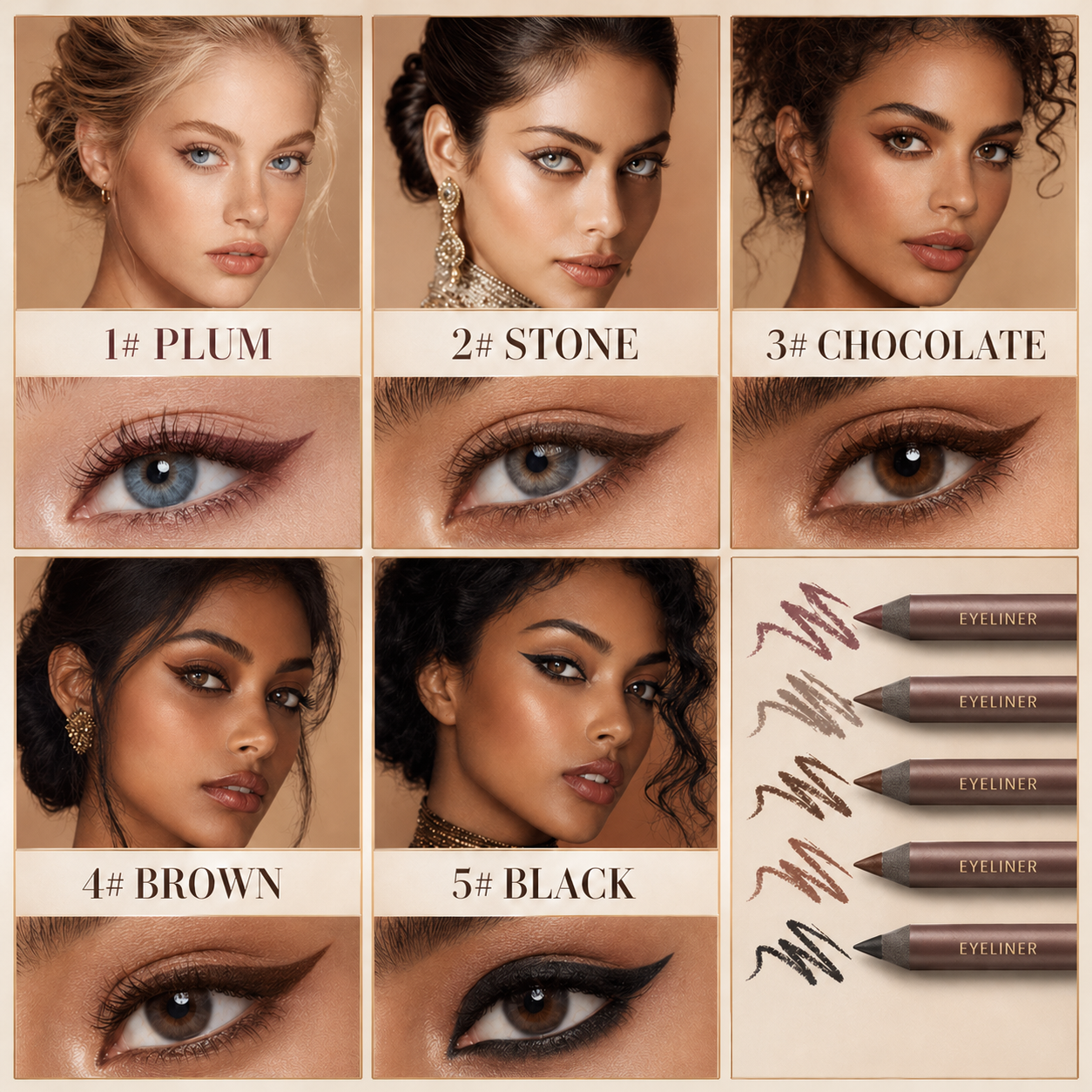 24HR Waterproof Eyeliner Pencil 🔥